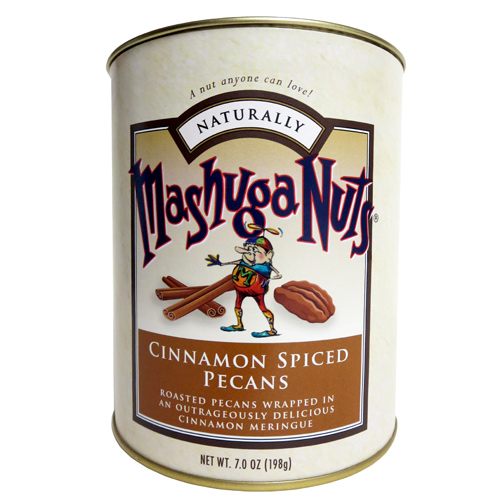 Mashuga Nuts Large Gift Tin Cinnamon Spiced Pecans